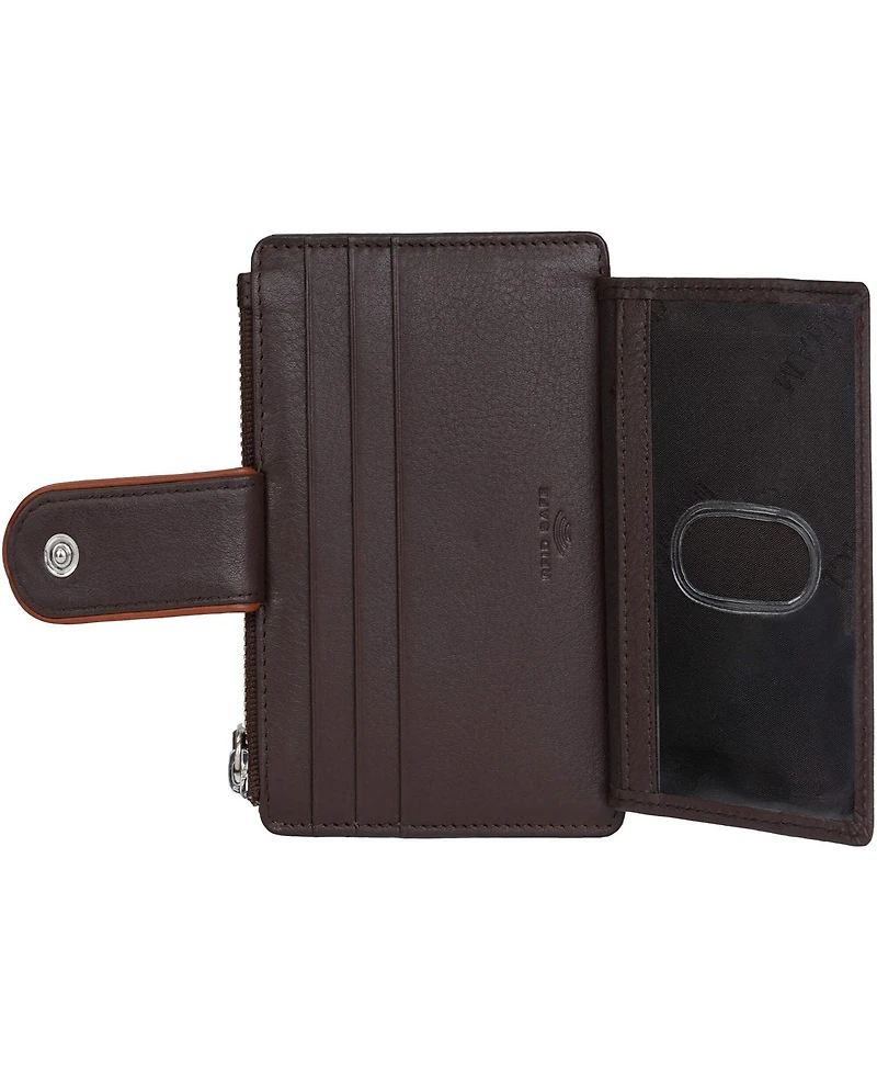 Mancini Women's Sonoma Rfid Secure Card Case Wallet