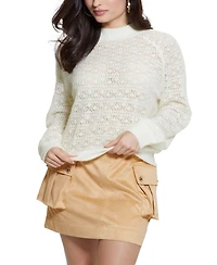 Guess Women's Kensley Crewneck Long-Sleeve Sweater