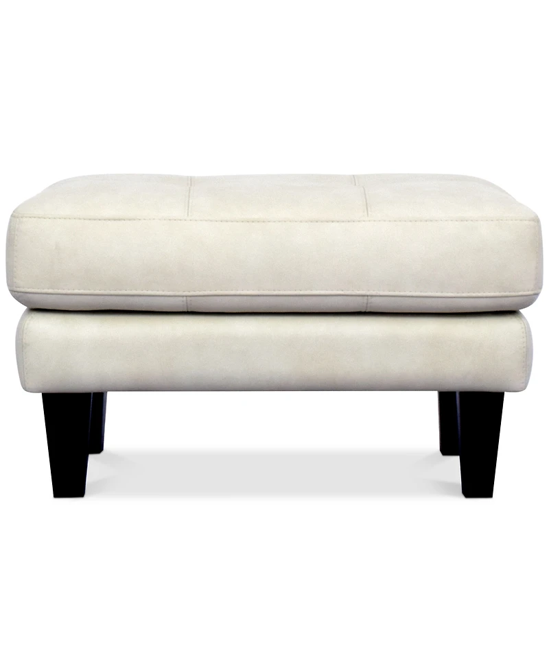 Pezley Leather Ottoman, Created for Macy's