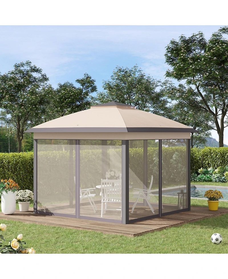 11' Canopy Tent with Netting and Carry Bag, 121 sq. ft. Shade