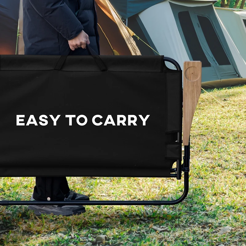 Double Folding Camping Chair, Loveseat for 2 Adults, Portable Camping Couch