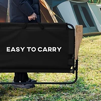 Double Folding Camping Chair, Loveseat for 2 Adults, Portable Camping Couch