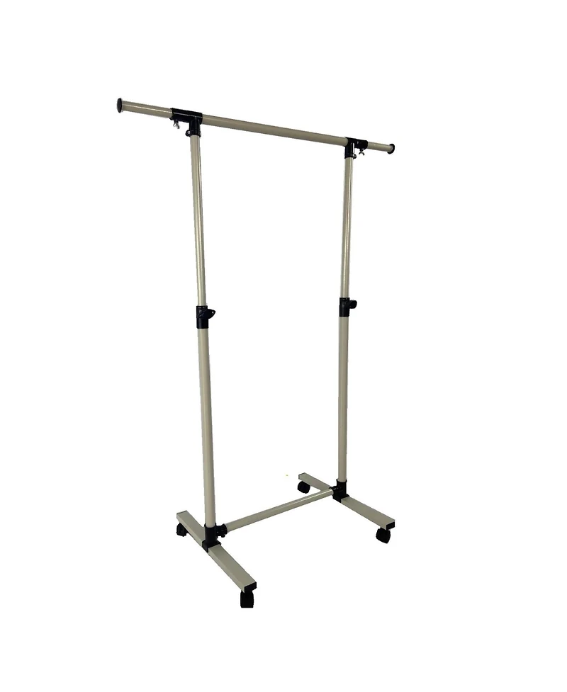 Streamdale Short, Rolling Clothing Racks with Storage Shelves