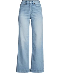 Lands' End Women's Plus Recover High Rise Wide Leg Blue Jeans