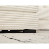 Streamdale Furniture Oversized L-Shaped Modular Couch with Armrests, Throw Pillows, Beige