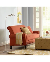 360 Lighting Ridley Modern Standing Task Floor Lamp 61" Tall Satin Nickel Silver Adjustable Gooseneck Arm Bright Lighting for Living Room Reading Hous