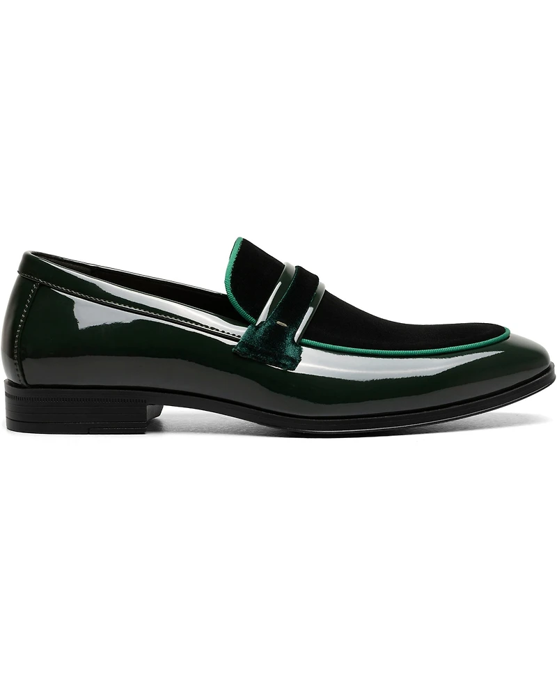Stacy Adams Men's Spratley Moc Toe Saddle Slip On Loafer