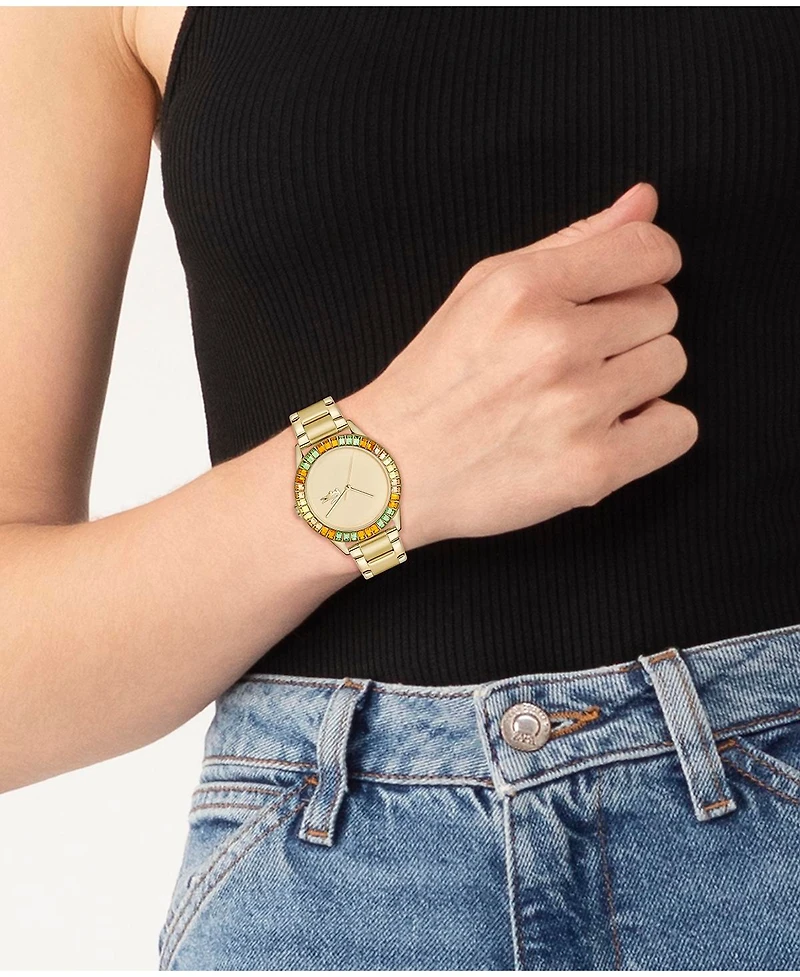 Lacoste Women's Ladycroc Gold-Tone Stainless Steel Bracelet Watch 36.5mm