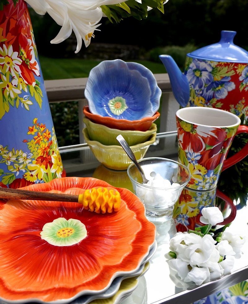 Certified International Blossom 3-d Floral Platter