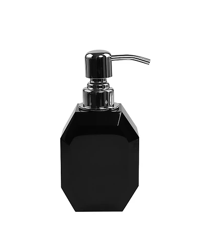 Lainy Home Octagon Crystal Soap Dispenser with Silver Pump
