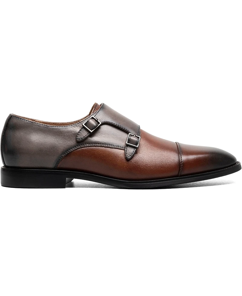 Stacy Adams Men's Raythorne Cap Toe Double Monk Strap Shoes