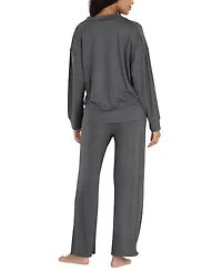 Honeydew Women's 2-Pc. Henley French Terry Pajamas Set