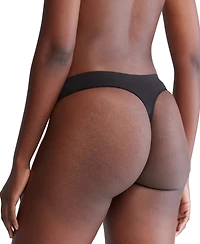 Calvin Klein Women's Bonded Flex Mid-Rise Thong 3 Pack QD5211