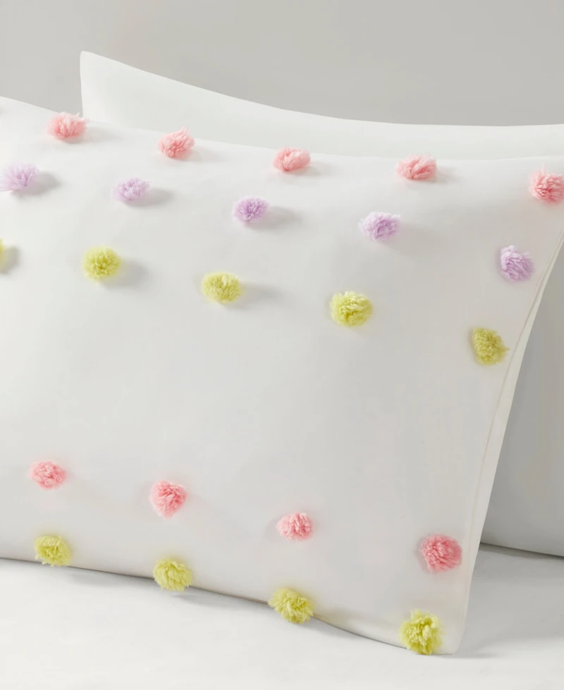 Mi Zone Kids Cora Pompom Clip Jacquard 3-Pc. Comforter Set, Full/Queen