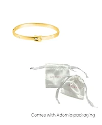 Adornia Gold Crystal Belt Bangle Bracelet
