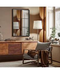 Sugift 3-Layered Decorative Wall Mirror with Metal Frame for Dining Living Room