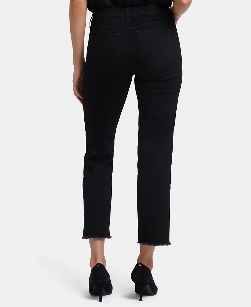 Nydj Women's Marilyn Ankle Frayed Hems Jeans