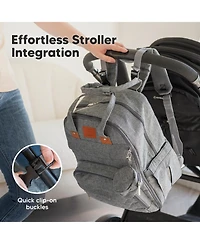 KeaBabies Rove Diaper Bag with Changing Pad, Waterproof Baby Bag, Travel Diaper