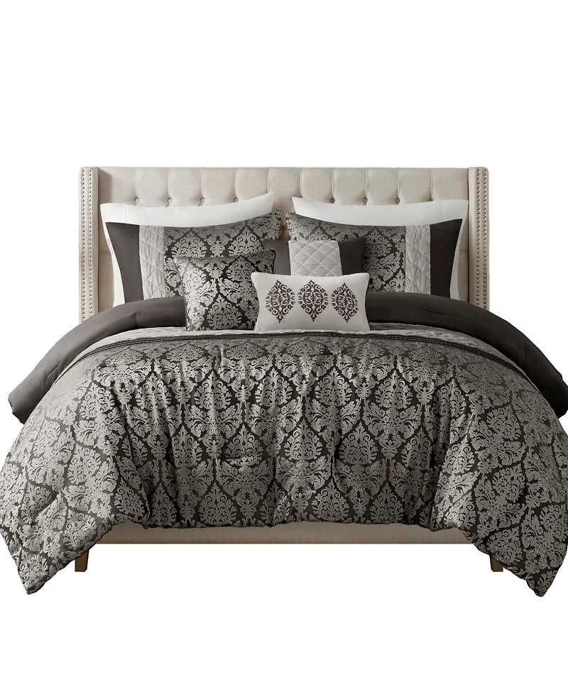 Madison Park Lily Jacquard 6-Pc. Comforter Set, Full/Queen