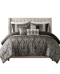 Madison Park Lily Jacquard 6-Pc. Comforter Set, Full/Queen