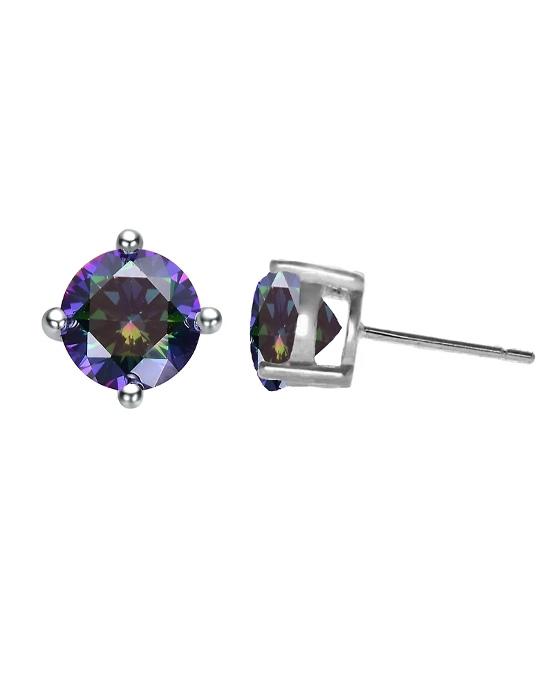 GigiGirl Sterling Silver Solitaire Stud Earrings