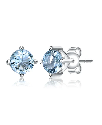 GigiGirl Sterling Silver Solitaire Stud Earrings