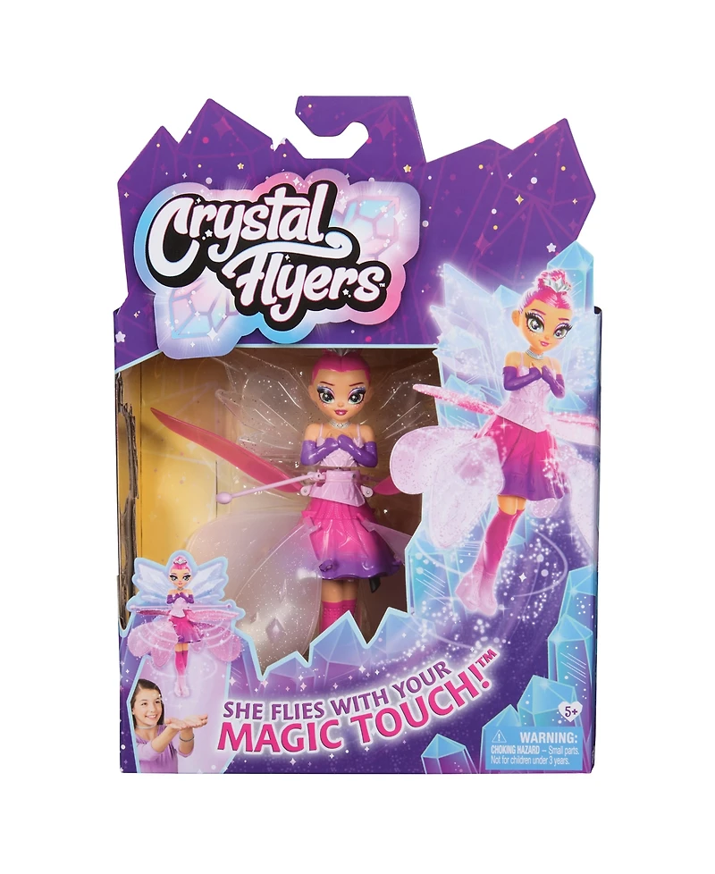Hatchimals Crystal Flyers, Magical Flying Toy Doll with Crystal Wings