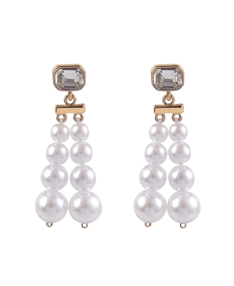 Laundry by Shelli Segal Pearl Linear Earrings