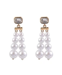 Laundry by Shelli Segal Pearl Linear Earrings