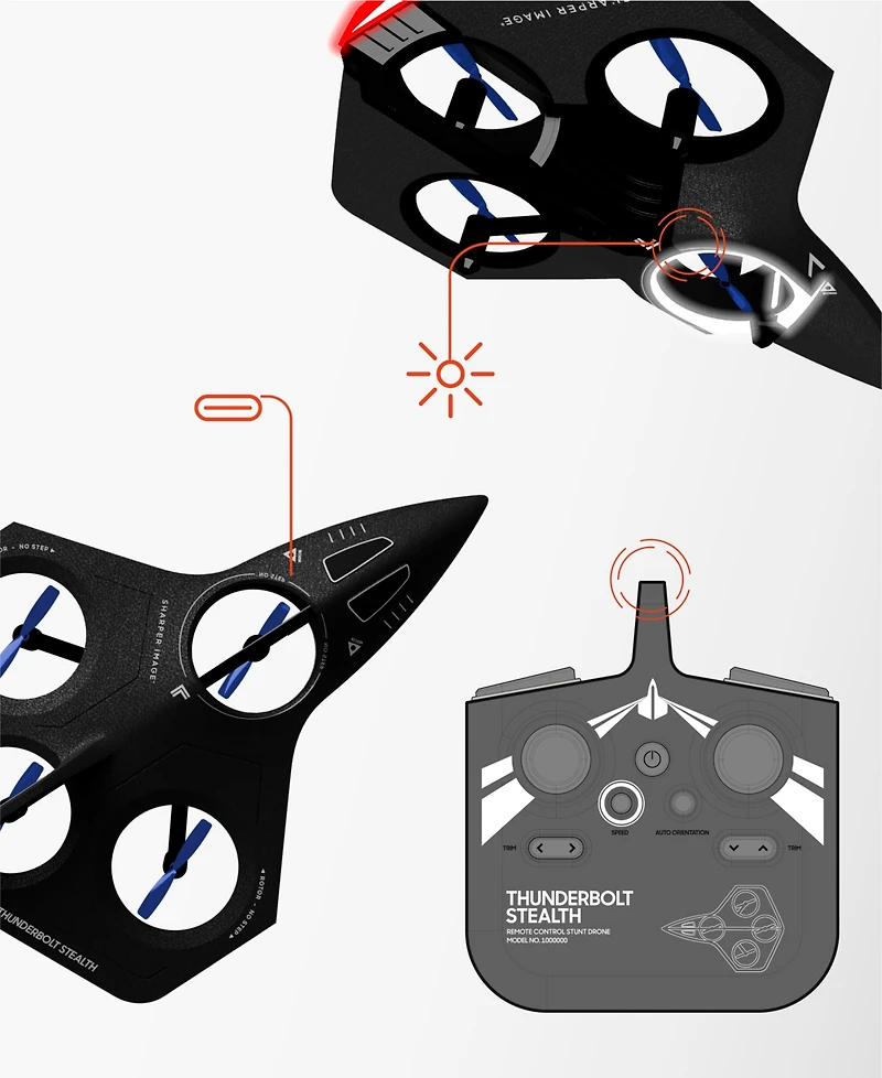 Sharper Image Thunderbolt Stealth Drone