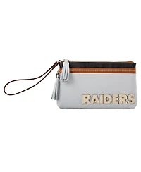 Dooney & Bourke Las Vegas Raiders Infield Double-Zip Wristlet