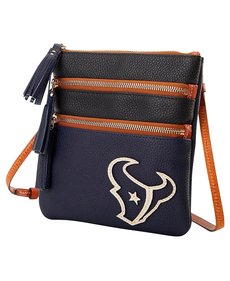 Dooney & Bourke Houston Texans Infield Triple Zip Crossbody Purse