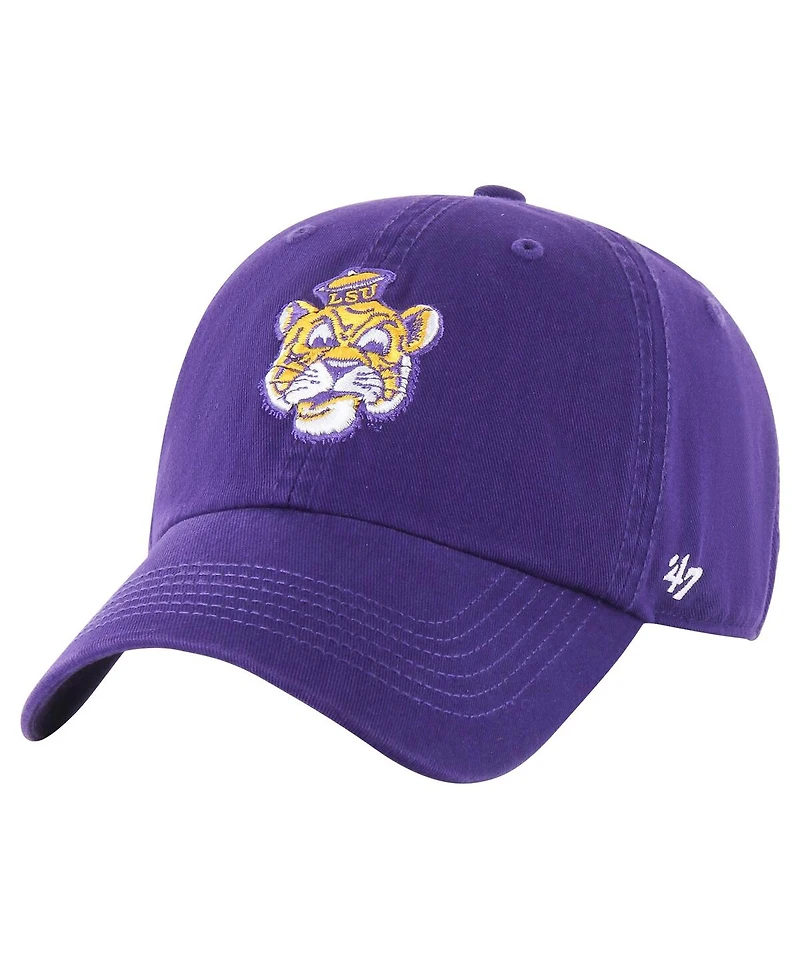 '47 Brand Men's Purple Lsu Tigers Vintage Sure Shot Franchise Fitted Hat