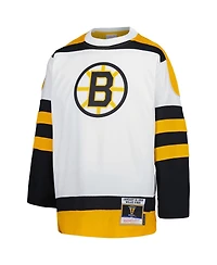 Mitchell & Ness Big Boys and Girls Willie O'Ree White Boston Bruins 1958 Blue Line Player Jersey