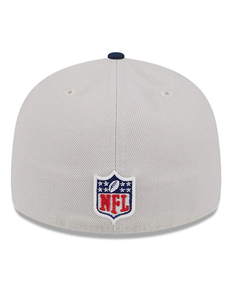 New Era Men's Stone/Navy Dallas Cowboys 2024 Sideline Historic Low Profile 59FIFTY Fitted Hat