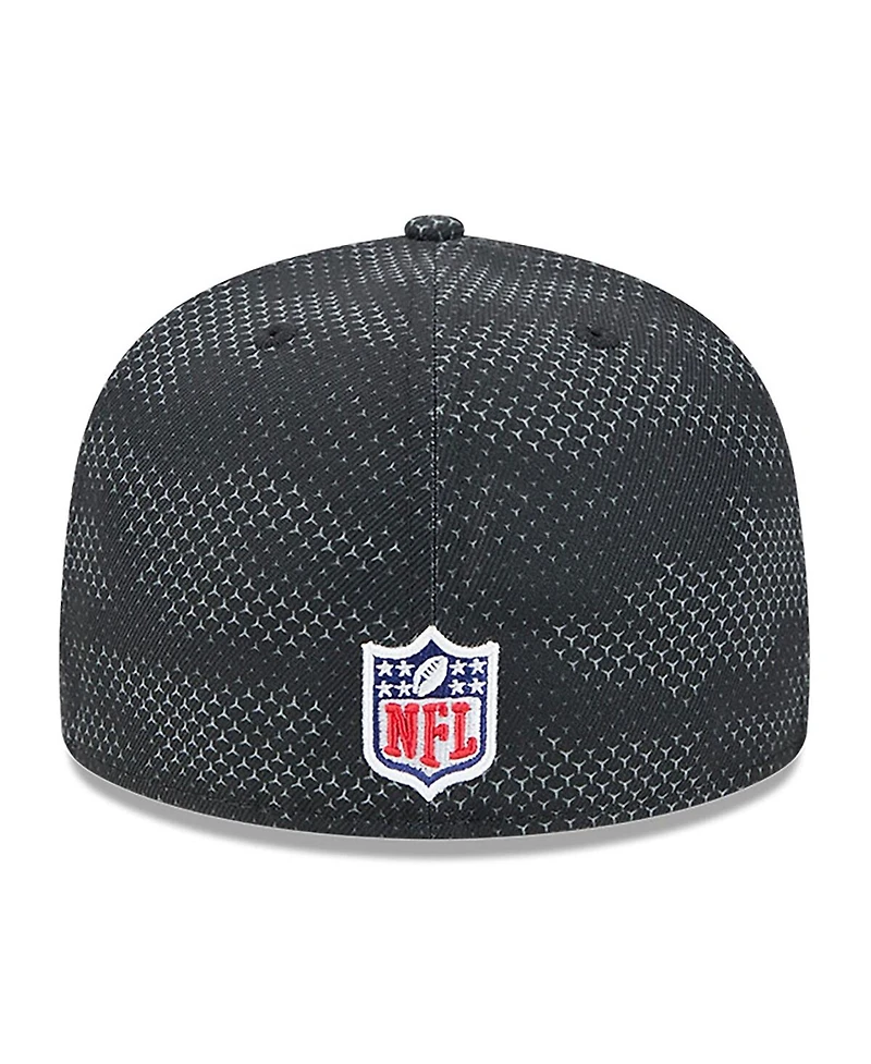 New Era Men's Black Pittsburgh Steelers 2024 Sideline 59FIFTY Fitted Hat