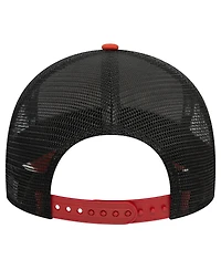 New Era Men's Brown Ac Milan 9FORTY A-Frame Trucker Adjustable Hat