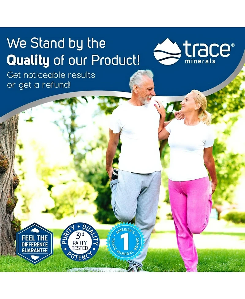 Trace Minerals Liquid Glucosamine Chondroitin Msm | Complete Dietary Supplement for Active Lifestyle | Supports Joints, Cartilage and Mobility | Natur