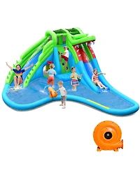 Inflatable Style Water Slide Upgraded Kids Bounce Castle w/780W Blower