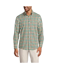 Lands' End Men's Tailored Fit No Iron Twill Long Sleeve Shirt