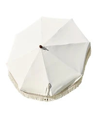 LAGarden 6 Ft Fringe Umbrella Replacement Canopy Top Cover Outdoor Patio Yard