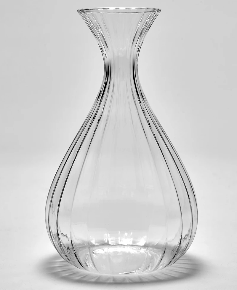 Serax Inku Large Transparent Ribbed Glass Carafe