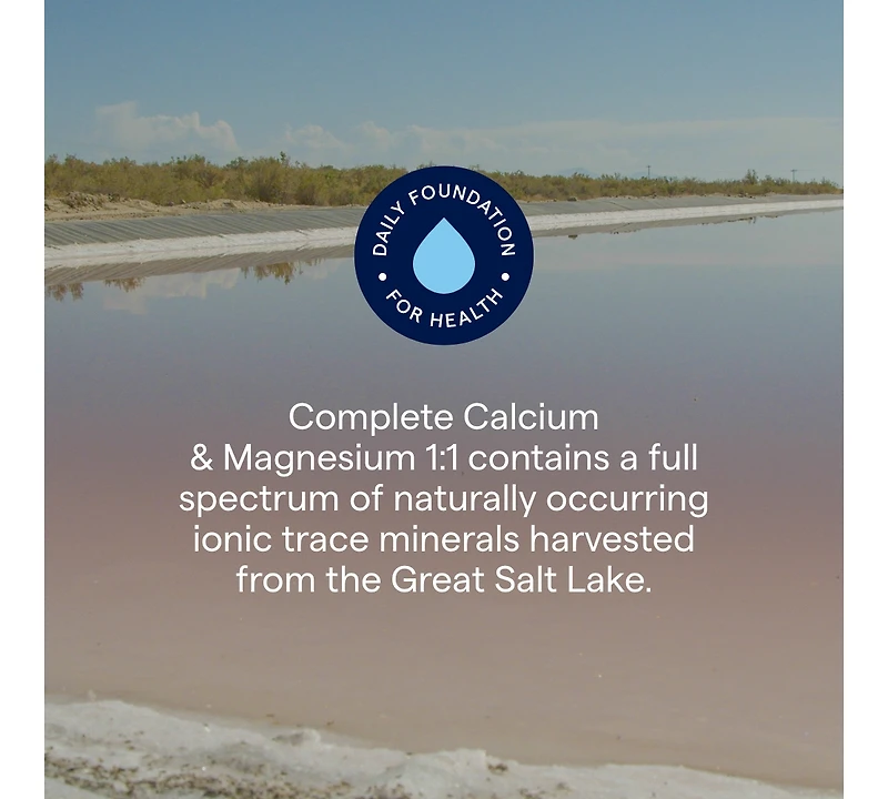 Trace Minerals Complete Calcium & Magnesium 1:1 | Powerful Bone, Energy, Heart, Muscle & Mood Support | Certified Vegetarian, Gluten Free | 120 Tablet