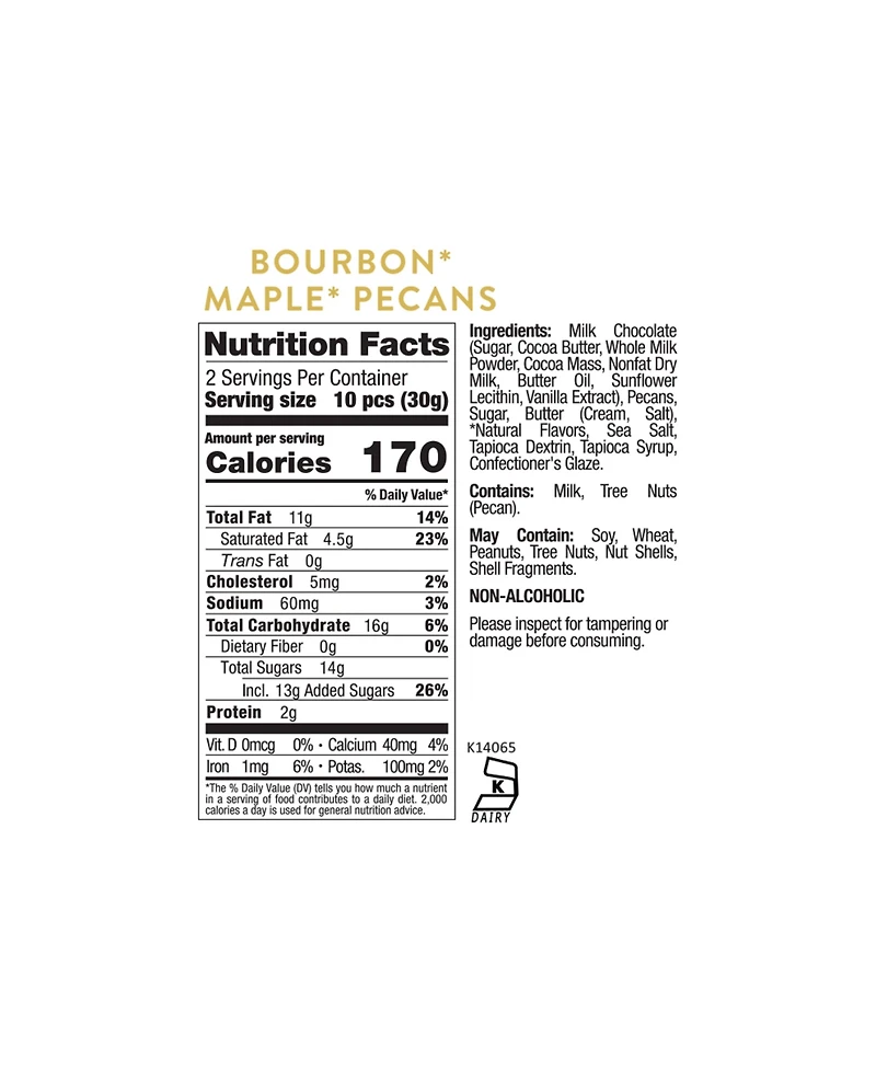 Sugarfina Bourbon Maple Pecans Candy, 3 Piece