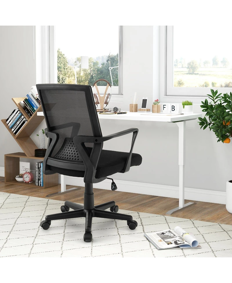 Sugift Ergonomic Desk Chair with Lumbar Support and Rocking Function