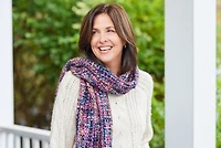 Feelgoodz Artisan Woven Stella 100% Recycled Acrylic Multi Colored Winter Scarf