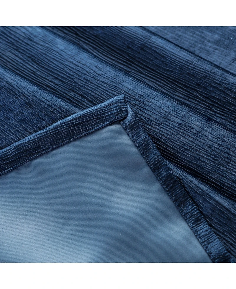 Chanasya Premium 2-Panel Embossed Leaf Textured Curtains - Back Tab, Ring Tab for Windows Living Room Bedroom