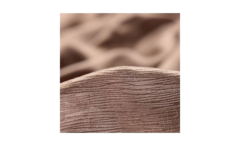 Chanasya Premium 2-Panel Embossed Leaf Textured Curtains - Back Tab, Ring Tab for Windows Living Room Bedroom
