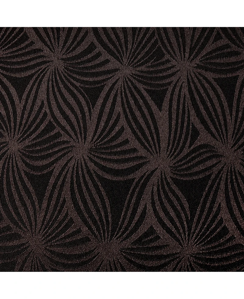 Chanasya Premium 2-Panel Classy Embossed Leaf Textured Curtains - Back Tab