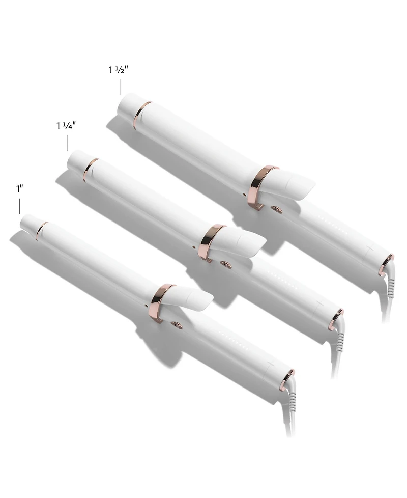 T3 SinglePass Curl X 1.25" Ceramic Extra-Long Barrel Curling Iron in Satin Blush